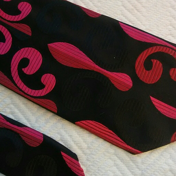 RARE Duchamp London Luxury High Jacquard Silk Tie - Picture 5 of 7